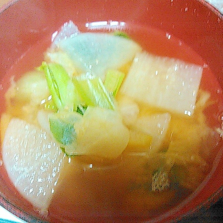 柚子香る☆大根チンゲン菜の味噌汁